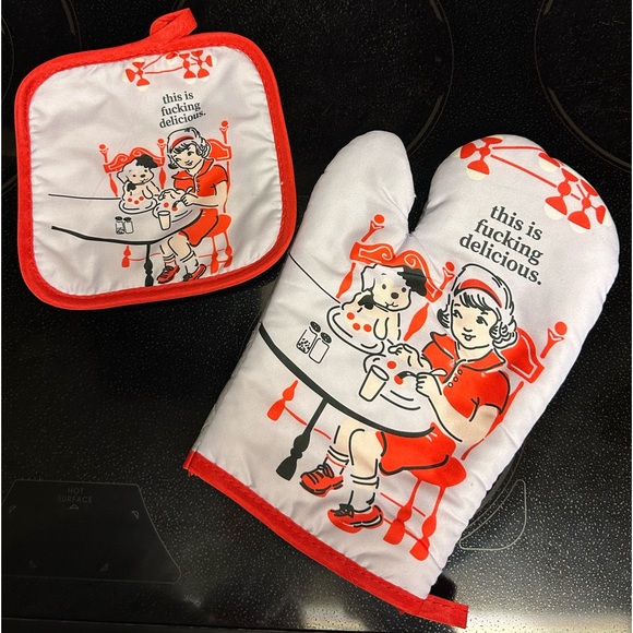 NWT Oven mitt pot holder hot pad quilted Home kitchen essentials - Picture 5 of 5